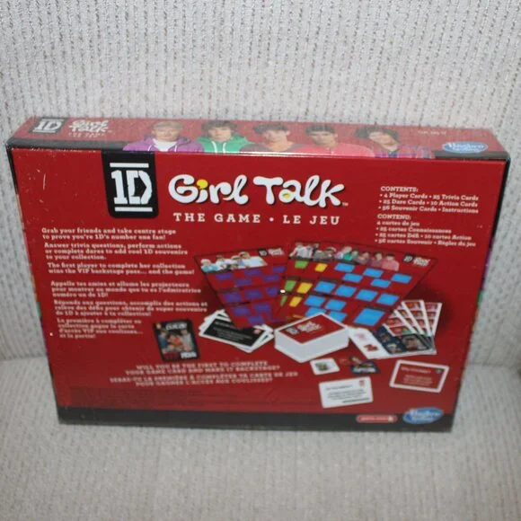 3/$88❤️1D ONE DIRECTION GIRL TALK Board Game Canadian Bilingual Version - Picture 4 of 5